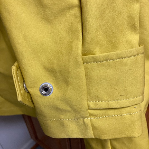 COPY - Yellow lined J. Crew raincoat, size small - Picture 7 of 12